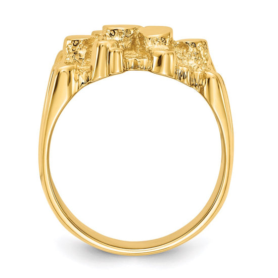 Men's Gold Nugget Rings