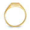 14k 8.5x10.0mm Open Back Mens Signet Ring