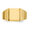 14k 8.5x10.0mm Open Back Mens Signet Ring