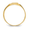 Gold Polished Children's Signet Rings