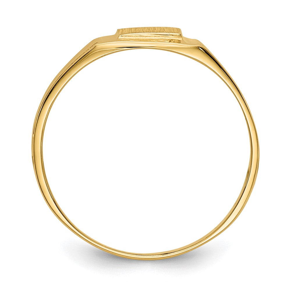 Gold Polished Children's Signet Rings