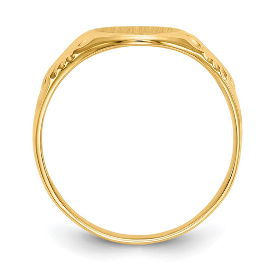 Polished Gold Fancy Signet Rings