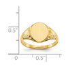 Polished Gold Fancy Signet Rings