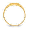 Gold Polished Children's Signet Rings