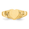 Gold Polished Children's Signet Rings