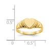 Gold Polished Children's Signet Rings