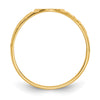 Gold Polished and Textured Signet Rings