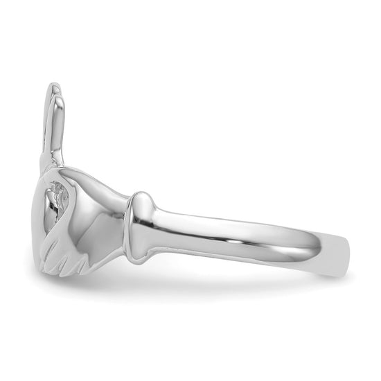 Gold Polished Claddagh Rings