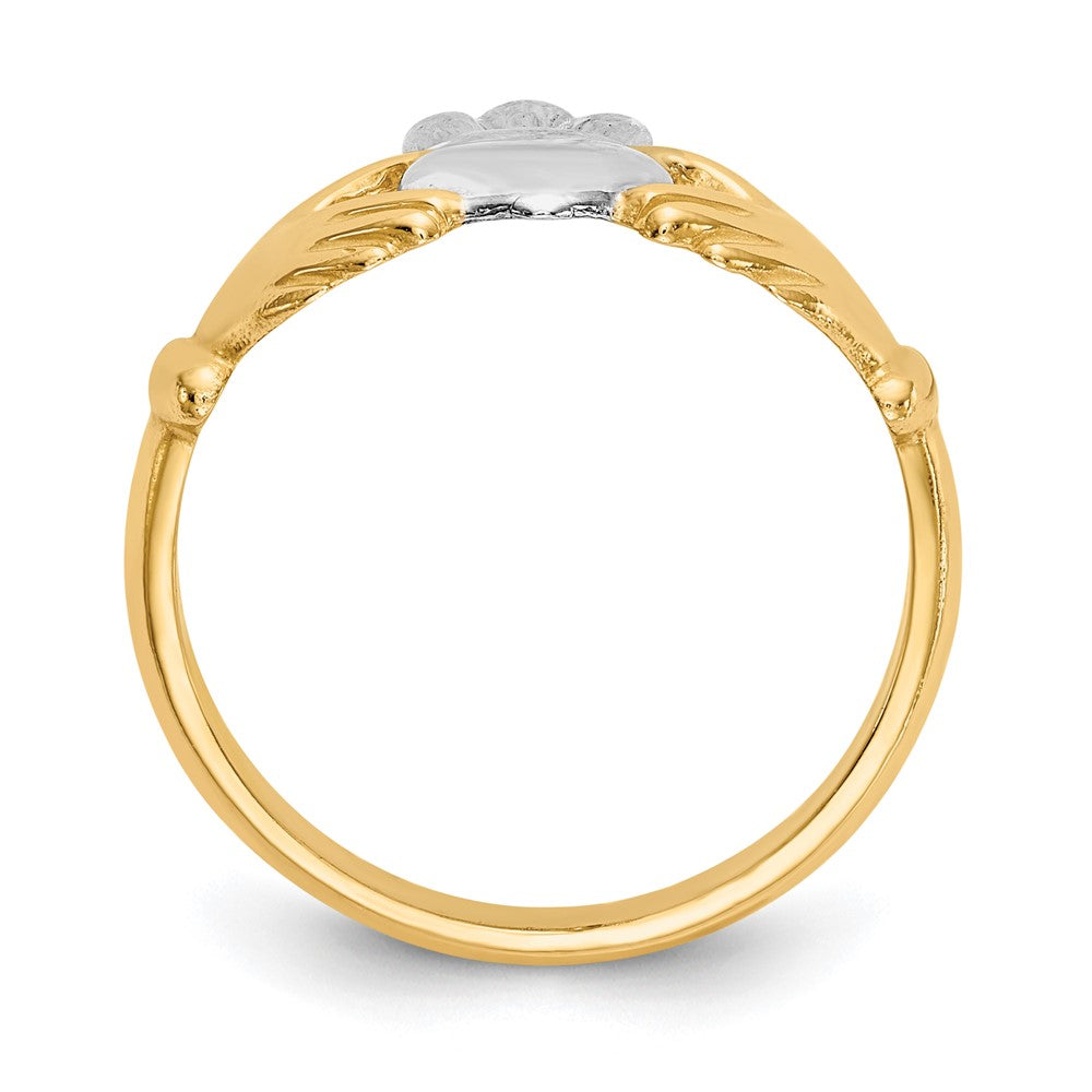 Gold Polished Claddagh Rings