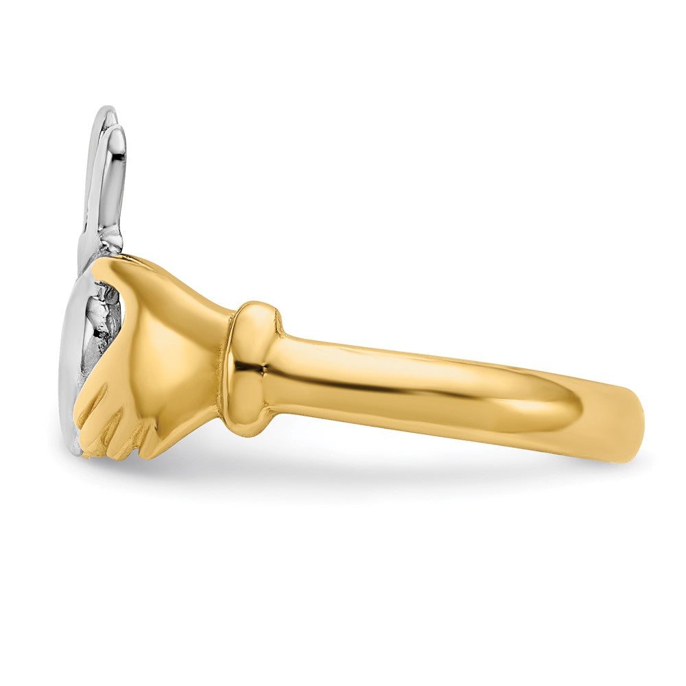 Gold Polished Claddagh Rings