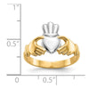 Gold Polished Claddagh Rings