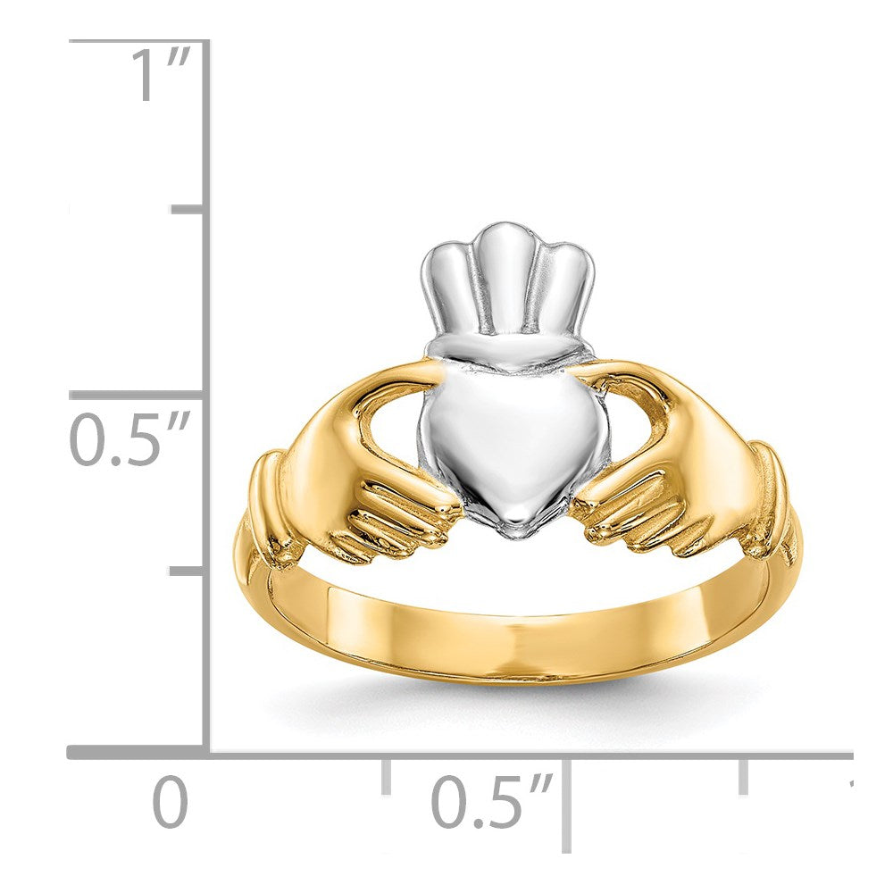 Gold Polished Claddagh Rings