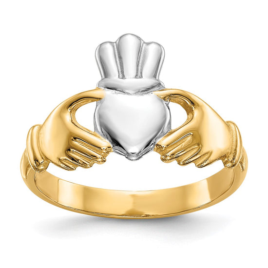 Gold Polished Claddagh Rings