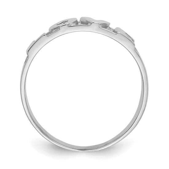 Gold Polished Love Rings
