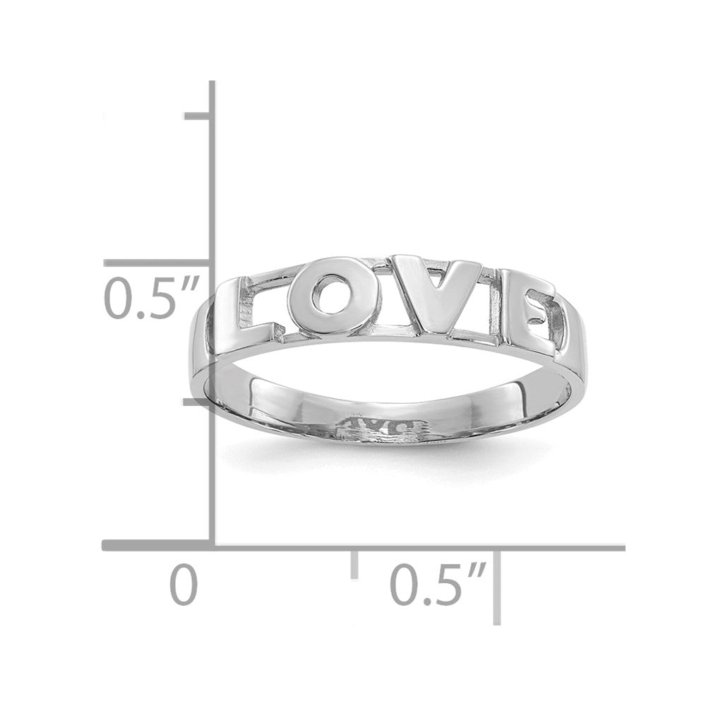 Gold Polished Love Rings