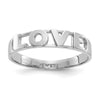 Gold Polished Love Rings