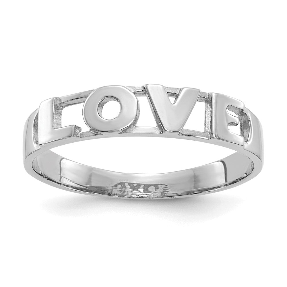 Gold Polished Love Rings
