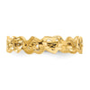 Gold Polished Heart Ring