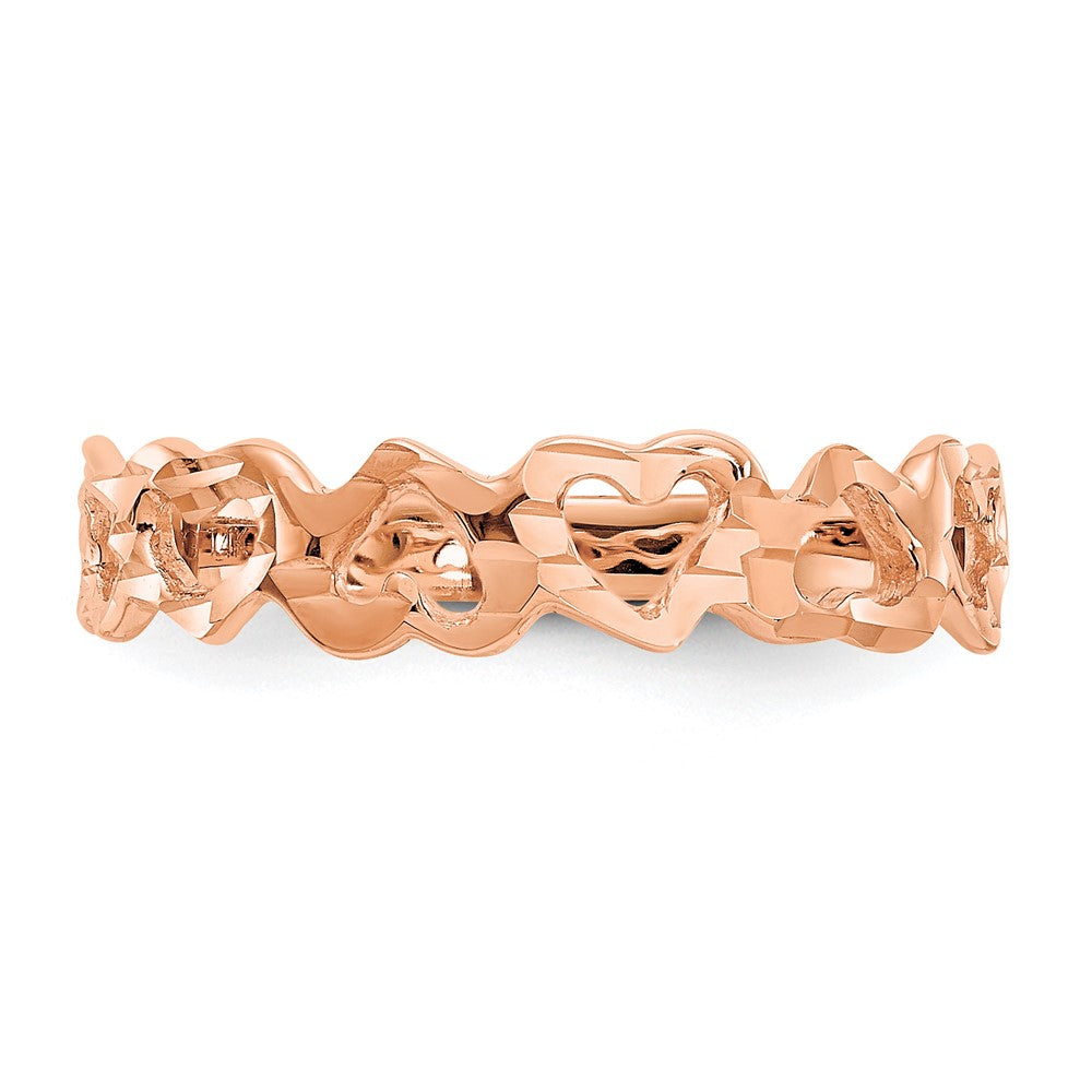 Gold Polished Heart Ring
