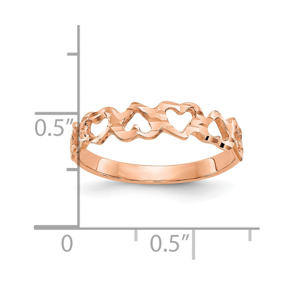 Gold Polished Heart Ring