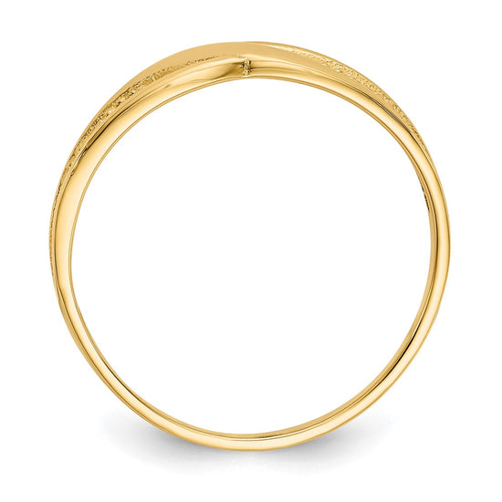 Gold Polished Filigree Rings