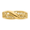Gold Polished Filigree Rings
