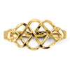 14k Polished Diamond-Cut Fancy Woven Ring