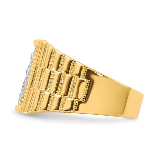 Gold Our Lady of Guadalupe Mens Ring
