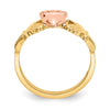 14k Two-tone Polished Claddagh Ring