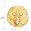 14k Polished Fits up to 8mm on Both Small Sand Dollar Omega Slide