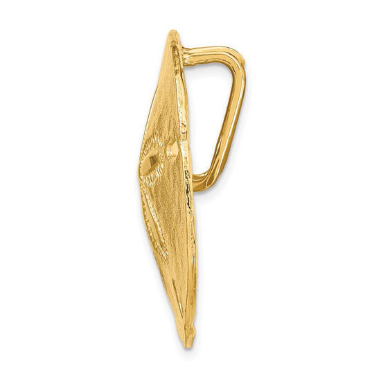 14K Fits Up To 8mm and 10mm Large Sand Dollar Omega Slide