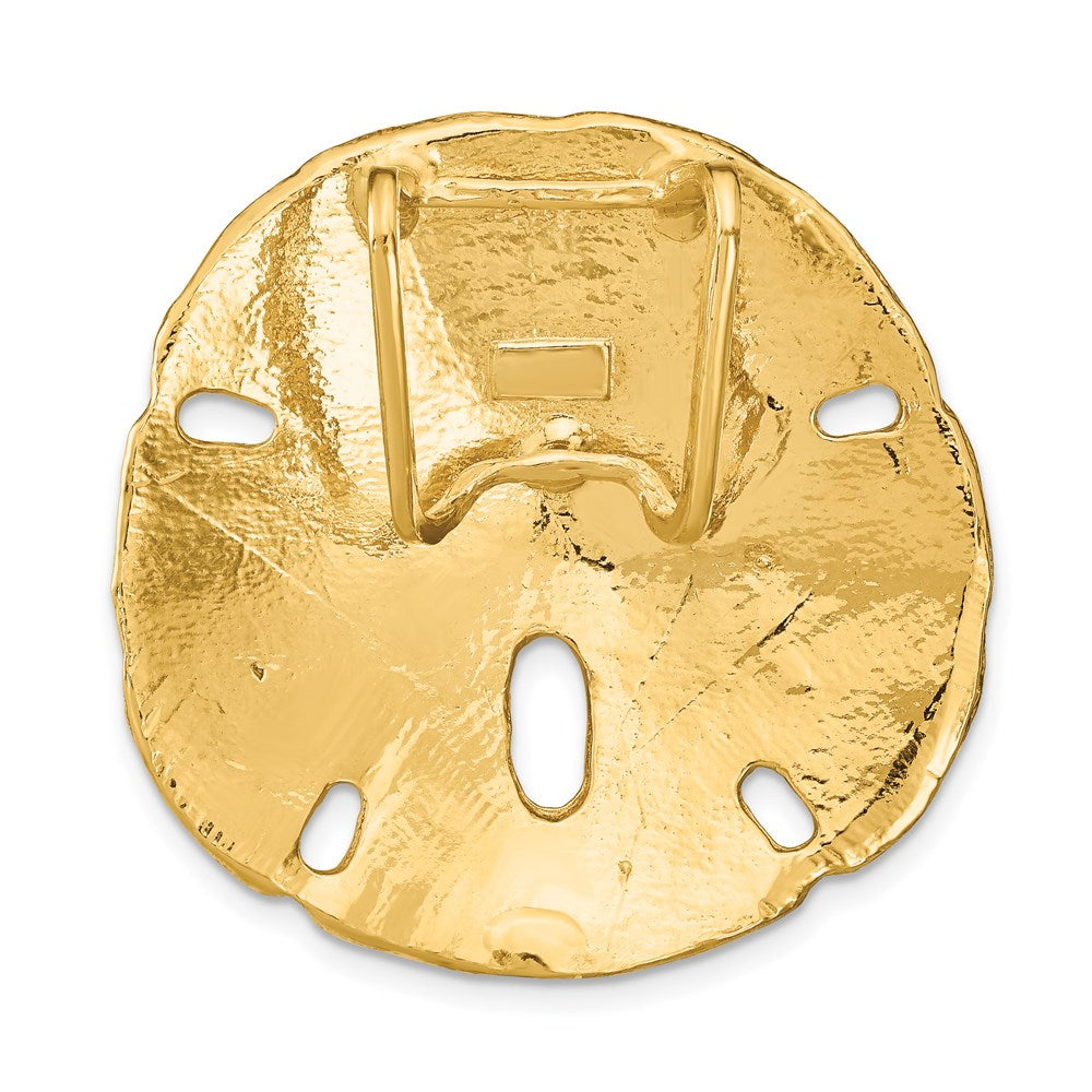 14K Fits Up To 8mm and 10mm Large Sand Dollar Omega Slide