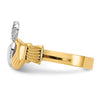Gold Polished Claddagh Rings