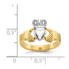 Gold Polished Claddagh Rings