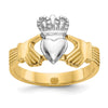 Gold Polished Claddagh Rings