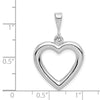 Gold Polished Heart Pendant