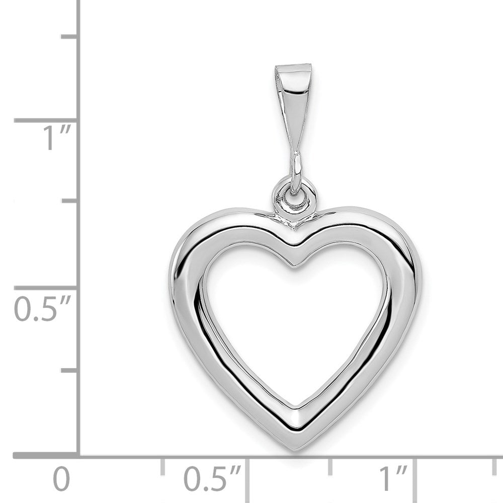 Gold Polished Heart Pendant