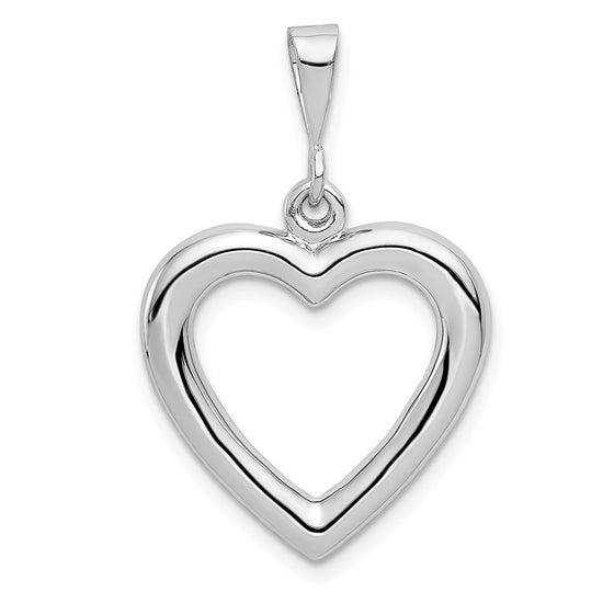 Gold Polished Heart Pendant