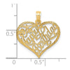 14k Solid HAPPY BIRTHDAY Heart Charm