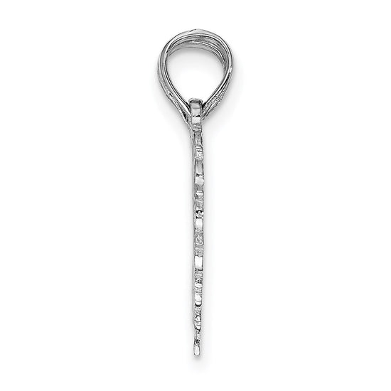 14k White Gold BEST FRIEND/FRIENDS FOREVER 2-Piece Break-Apart Heart Charm