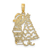Gold Polished Christmas Pendants