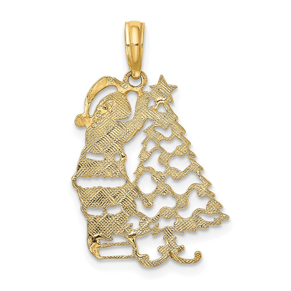 Gold Polished Christmas Pendants