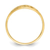 14k Polished BABY Oval Size 1.5 Baby / Childs Ring