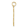 14k Solid I HEART MI Michigan State Pendant