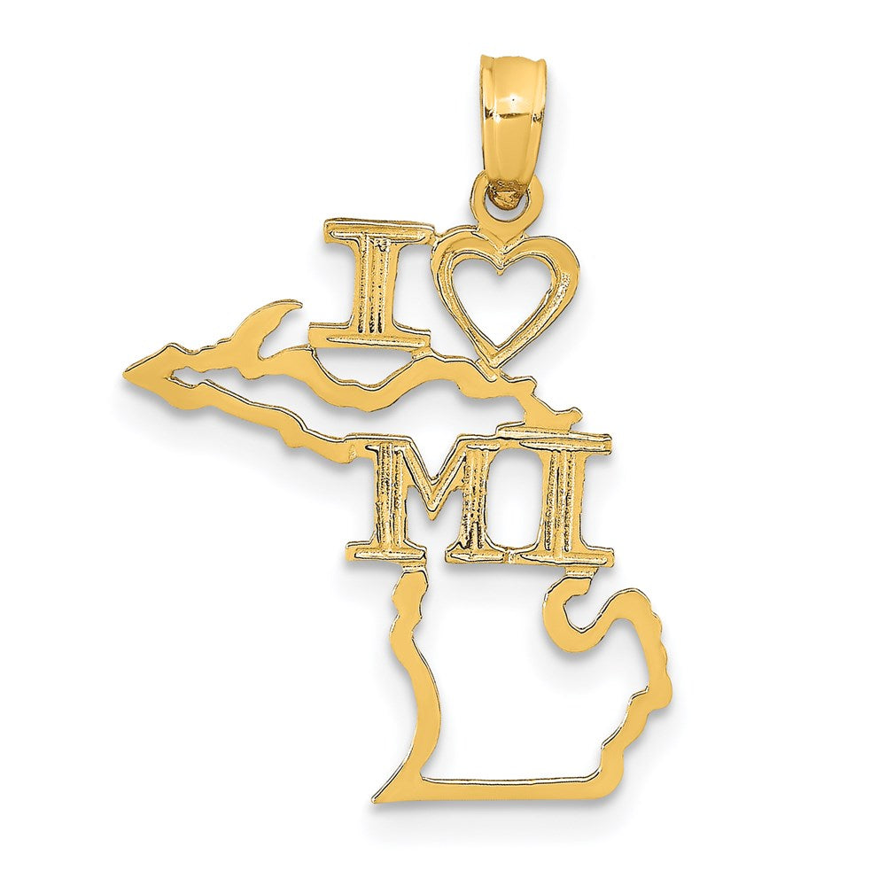 Gold Polished MichiganPendant