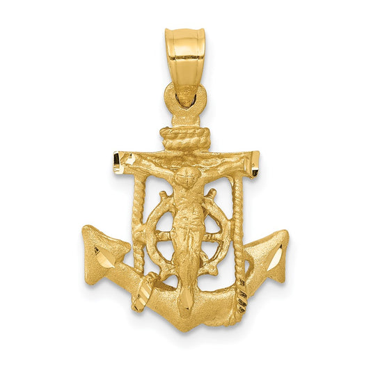 Gold Mariner Crucifix Pendants