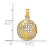 Gold Polished Globe Pendant