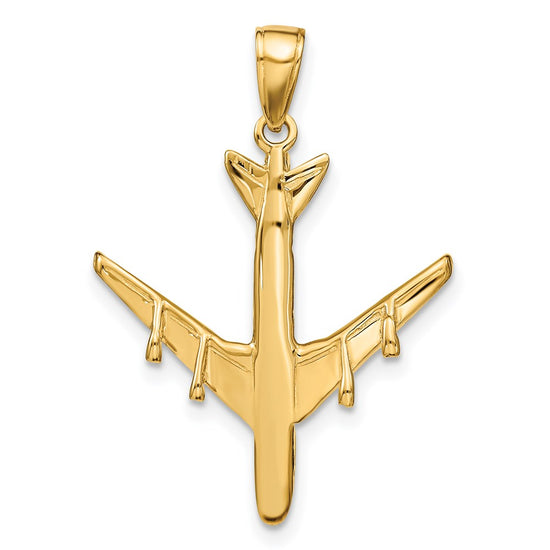 14k 3-D Jet Pendant