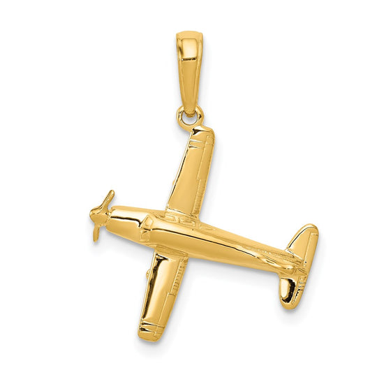 Gold Polished Travel Pendants