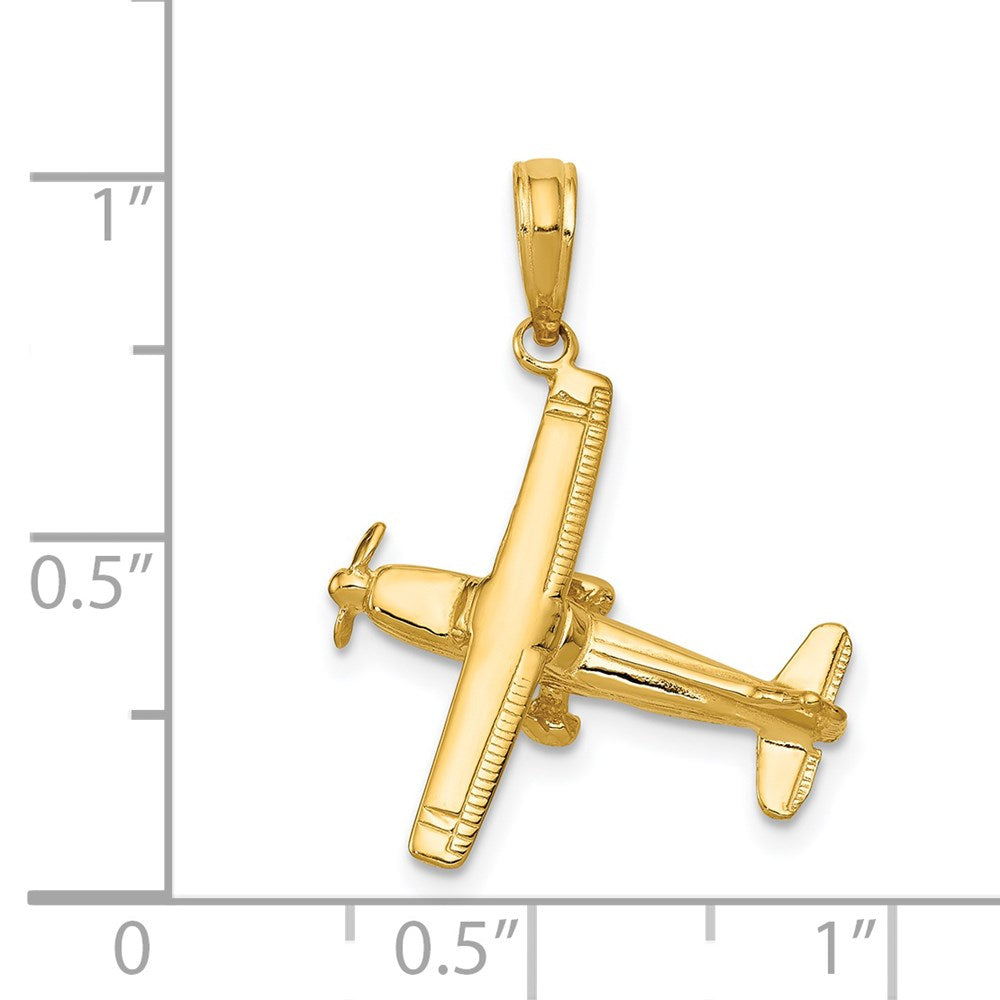 Gold Polished Travel Pendants